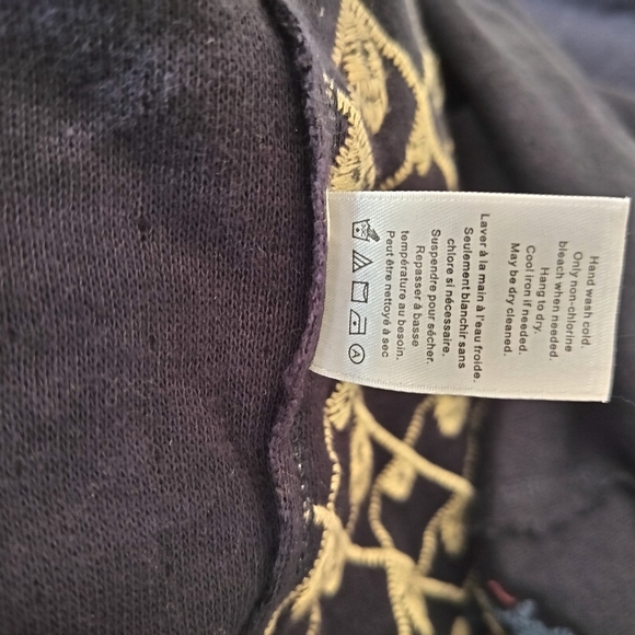 Coldwater Creek Open Front Embroidered Long Kimono Vest 100% Cotton XL Pockets - Picture 13 of 13